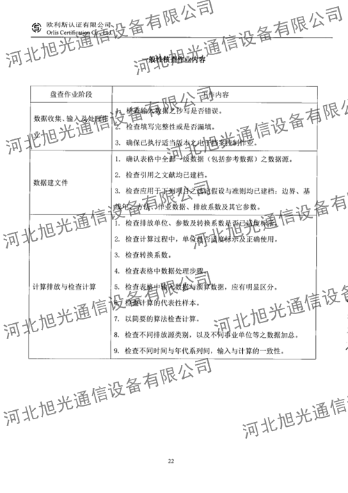 溫室氣體核查報(bào)告